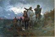 Otto Bache De sammensvorne rider fra Finderup efter mordet pa Erik Klipping Skt. Cacilienat 1286 oil